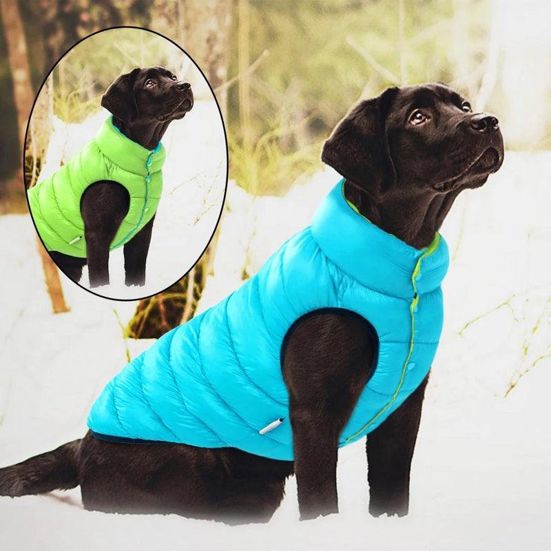 Pet Outlet - Colete de frio para Cachorros - Dupla face e Imperme¨¢vel - Rosa / Roxo
